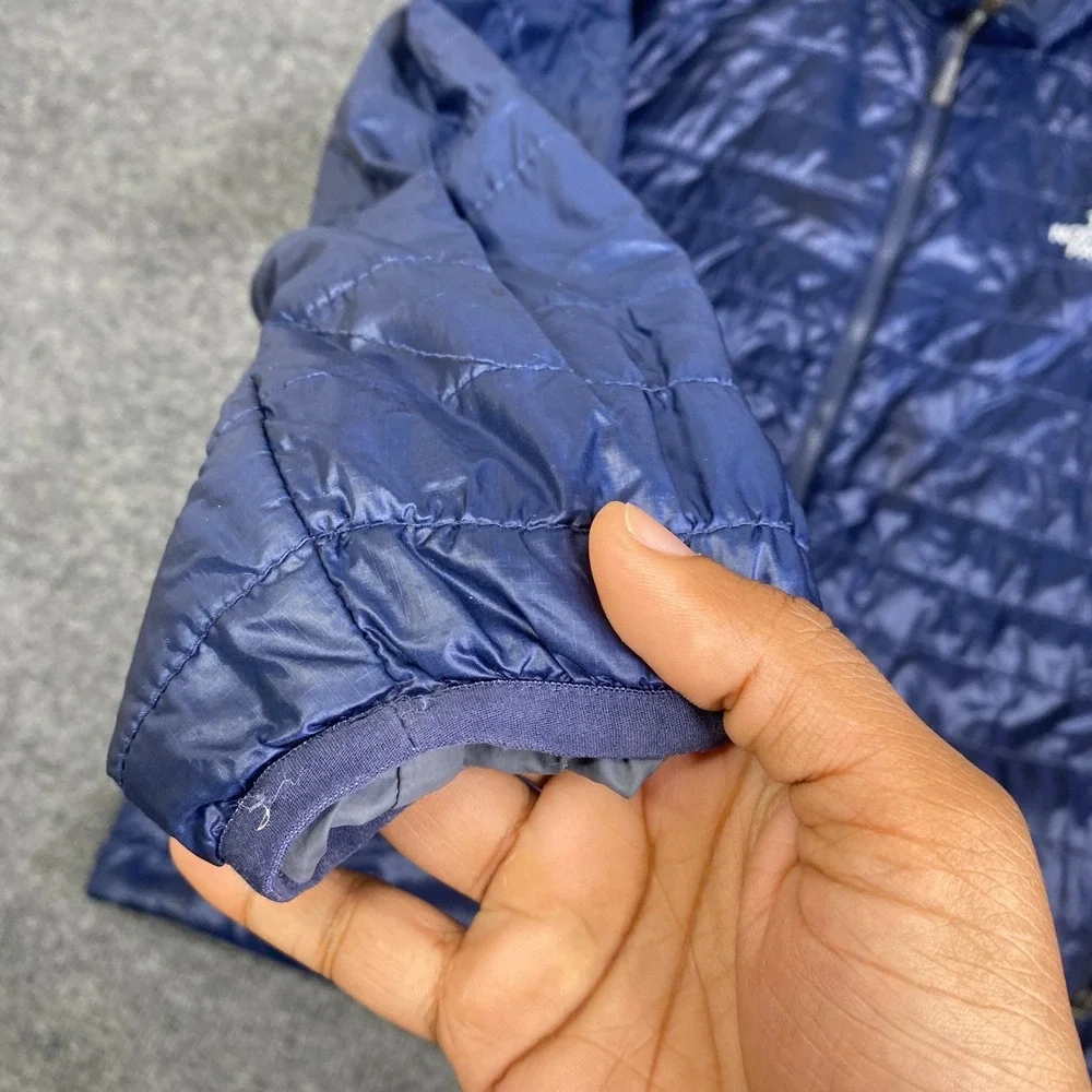 The North Face Mens Thermoball FlashDry Puffer Jacket Navy Blue Size Medium